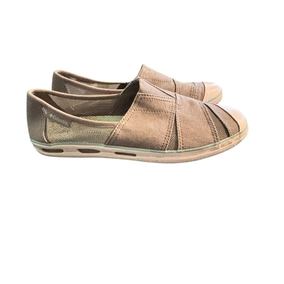 Columbia Vulc N Vent Slip 2 Casual Shoe Gray Sz 10 Summer Weekend Slip On Logo - Picture 2 of 6
